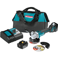 MakitaÂ® 18V LXTÂ® Li-Ion Brushless Cordless 4.5/ 5 in. Cut-Off, Angle Grinder Kit