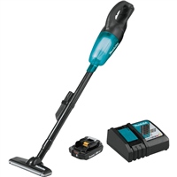 MakitaÂ® 18V LXTÂ® Li-Ion 2.0 Ah Compact Cordless Vacuum Kit