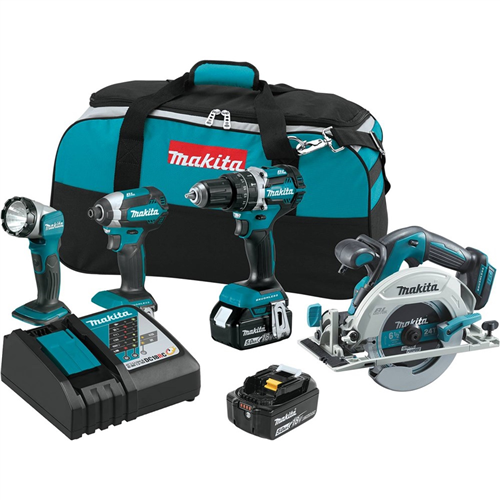 Makita Xt446T 18V Lxt Lithium-Ion 4-Pc. Combo Kit (5.0Ah)