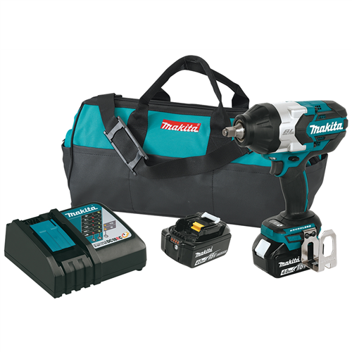 Makita 18V LXT Li-Ion 1/2 in. Drive Brushless Impact Wrench Kit