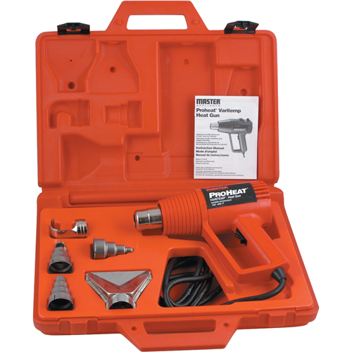 ProheatÂ® Varitemp Heat Gun with 5 Attachments and Case