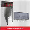 Mayhewâ„¢ 12-Piece Pry Bar Rack, Wall Hook Mount (Pry Bars Not Included)