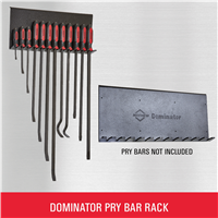 Mayhewâ„¢ 12-Piece Pry Bar Rack, Wall Hook Mount (Pry Bars Not Included)