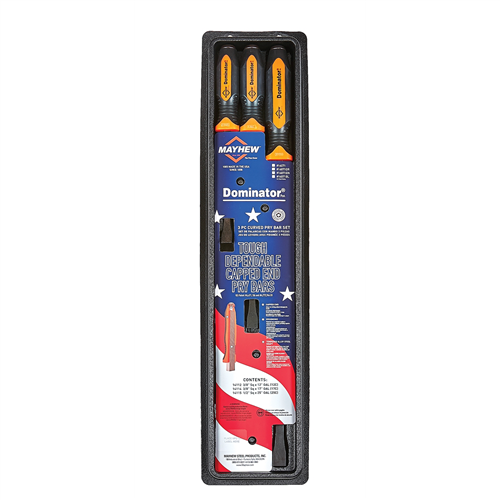 Mayhewâ„¢ 3-Piece Curved Pry Bar Dominator in Orange