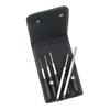 5 Pc Pin Punch Set, 150 Line Leather Pouch