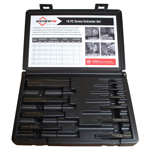 10-Pc Screw & Pipe Extractor Set - Buy Tools & Equipment Online