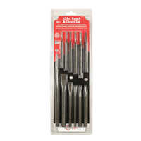 Mayhew 61040 12Pc Punch & Chisel Set Display