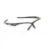 Cord includedPasses ANSI Z87+ standardsPolycarbonate lenses provide 99.9% UVA/UVB/UVC protectionPopular Mossy Oak Camouflage Pattern FrameSingle lens, wrap-around design for unobstructed viewSoft, flexible TPR temples and nosepad for added
