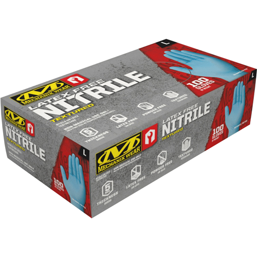 Mechanix Wear D02-03-010-100 Blue Nitrile 5Mil Lg 100Pk