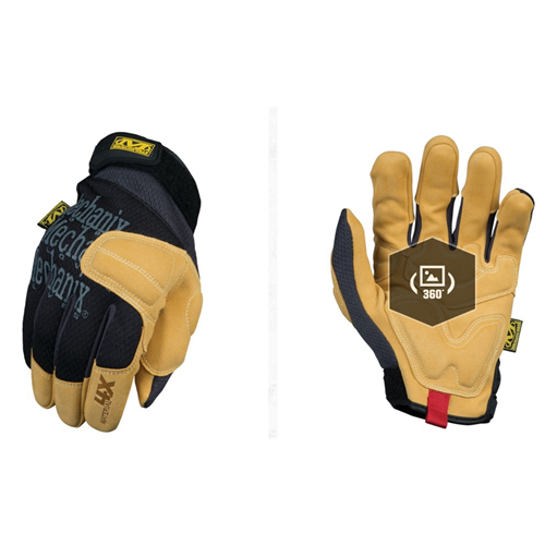 Mechanix WearÂ® Material4XÂ® Padded Palm Gloves (Small, Brown/Black)