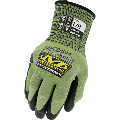 Mechanix Wear S2Ec-06-009 Dip Poly Cut Lvl A3 Gloves Lg