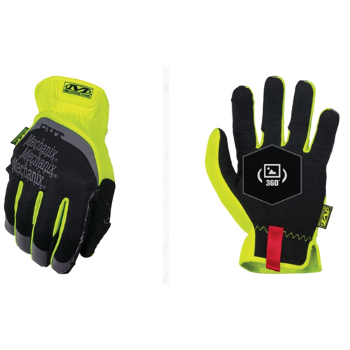 Mechanix WearÂ® FastFitÂ® E5 Gloves (Small, Black/Fluorescent Yellow)