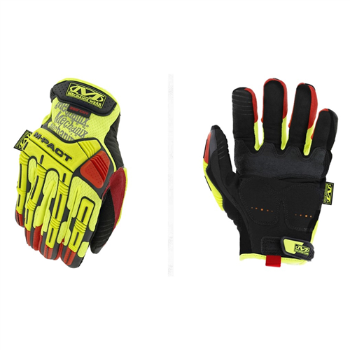 Mechanix WearÂ® Hi-Viz M-PactÂ® D4-360 Gloves (Small, Fluorescent Yellow)