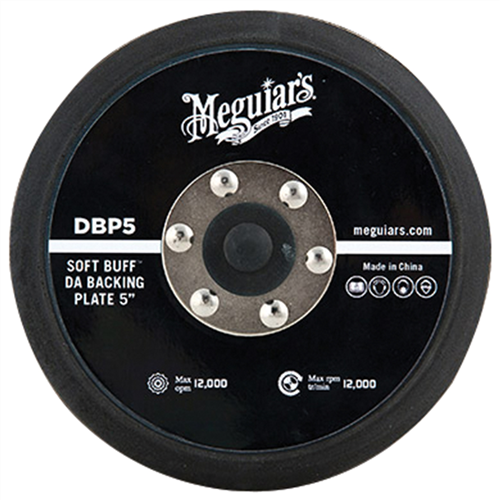 Meguiar'sÂ® Soft Buffâ„¢ DA Polisher Backing Plate (5 in., 5/16 in.-24 Spindle)