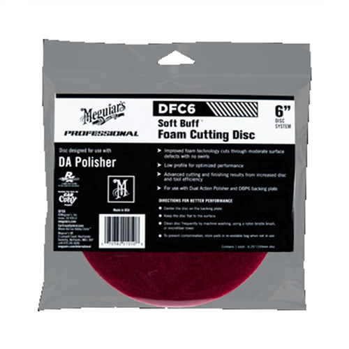 Meguiar'sÂ® 6 in. Soft Buffâ„¢ DA Foam Cutting Disc