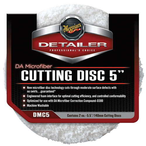 Meguiar'sÂ® 5 in. DA Microfiber Cutting Disc, (Pack of 2)