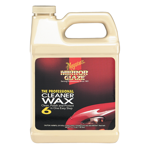 Meguiars M0664 Mirror Glaze Liquid Cleaner Wax, 64 Oz.