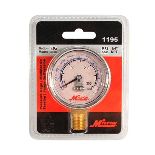 1/4" NPT Pressure Gage