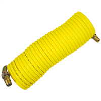 1/4 in. x 12 ft. Nylon Re-Koil Air Hose, Yellow