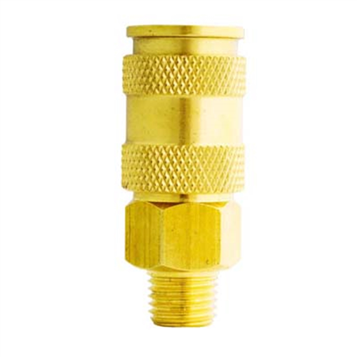 Coupler Body, 3/8" NPT Male Threads, V Style