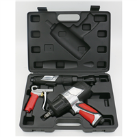 3-Piece Professional Air Tool Kit - (Impact Wrench, Air Ratchet, and High-Flow Blow Gun)