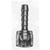 Female Swivel Brass Hose End  1/4in. ID Hose x 1/4in. NPS