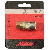 1/4" NPT Female Tru-Flate/Parker T Style Coupler  1 pack