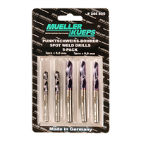 5-Pack Spot Welding Drill Bits - Power Tool Accessories