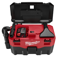 MilwaukeeÂ® M18â„¢ 2-Gallon Wet / Dry Vacuum w/ 6 ft. Hose, Crevice Tool, Utility Nozzle