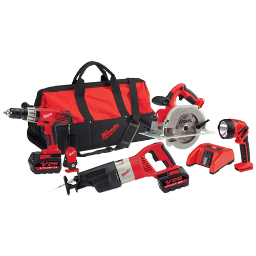 MilwaukeeÂ® V28 Cordless Lith-Ion 4-Piece Combo Kit