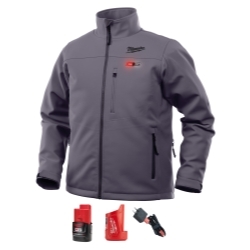 MilwaukeeÂ® M12â„¢ Heated TOUGHSHELL Jacket Kit S (GRAY)