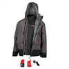 MilwaukeeÂ® M12â„¢ 3-in-1 Heated AXIS Jacket Kit w/ Gray Rainshell