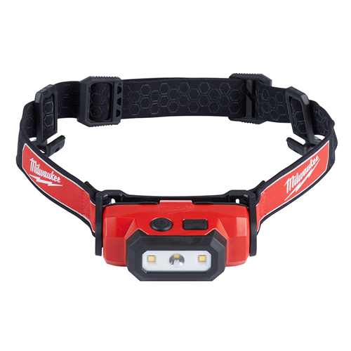 MilwaukeeÂ® 475-Lumen LED USB Rechargeable Hard Hat Headlamp w/ (1) REDLITHIUMâ„¢ Battery Kit