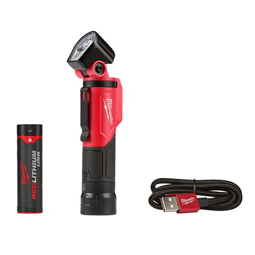 Milwaukee USB Rechargeable Pivoting Flashlight w/ (1) REDLITHIUMâ„¢ USB Battery Kit
