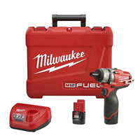 MilwaukeeÂ® M12â„¢ Fuelâ„¢ 1/4 in. Hex 2-Speed Screwdriver w/ (2) Batteries Kit