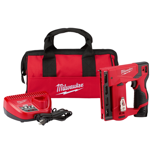Milwaukee M12â„¢ 3/8 in. Crown Stapler w/ (1) REDLITHIUMâ„¢ CP1.5 Battery Kit