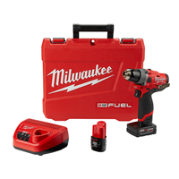 Milwaukee 2503-22</br>M12 FUEL LIGHTWEIGHT 1/2" DRILL DRIVER (2) BATT KIT