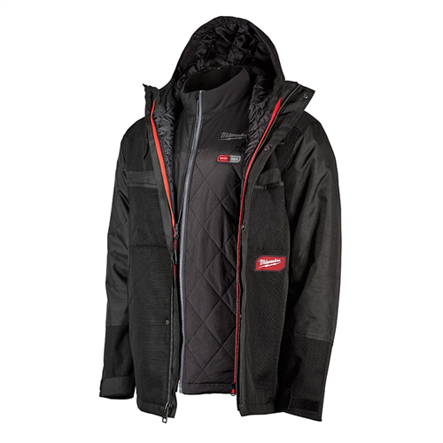 MilwaukeeÂ® M12â„¢ 3-in-1 Heated AXIS Jacket Kit w/ Gridiron Workgear