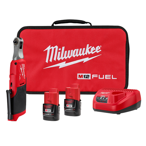 Milwaukee 2566-22 M12 Fuel 1/4 Hi-Speed Ratchet Kit