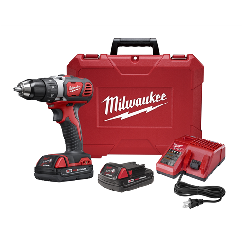 MilwaukeeÂ® M18â„¢ Compact 1/2 in. Drill Driver w/ (2) Batteries Kit