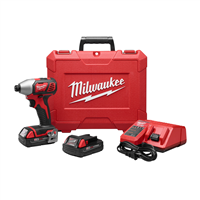 MilwaukeeÂ® M18â„¢ 1/4 in. Hex Impact Driver w/ (2) Batteries Kit