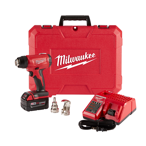 Milwaukee M18â„¢ Compact Heat Gun w/ LED Light and (1) REDLITHIUMâ„¢ XC5.0 Battery Kit