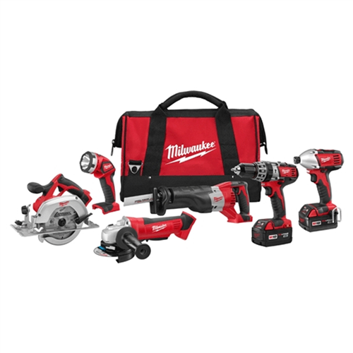 Milwaukee M18 Cordless Lithium-Ion 6-Tool Combo Kit