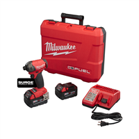 MilwaukeeÂ® M18â„¢ FUELâ„¢ SURGE 1/4 in. Hex Hydraulic Driver w/ (2) Batteries Kit