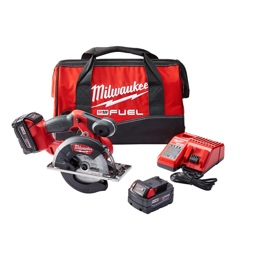 MilwaukeeÂ® M18â„¢ FUELâ„¢ Cordless Metal Cutting Circular Saw w/ (2) Batteries Kit