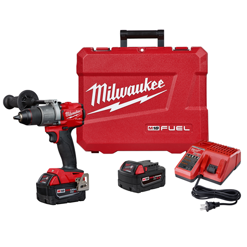 MilwaukeeÂ® M18â„¢ FUELâ„¢ POWERSTATE 1/2 in. Hammer Drill w/ (2) Batteries Kit