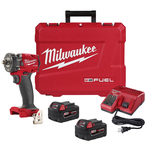 Milwaukee 2855-22 M18 Fuel 1/2 Compact Impact Wrench W/ Fric Ring