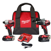 MilwaukeeÂ® M18â„¢ Brushless Hammer Drill/Impact Driver 2-Tool Combo Kit