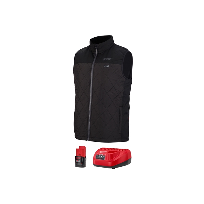 MilwaukeeÂ® M12â„¢ Heated Axis Vest Kit, Size 3X (Black)