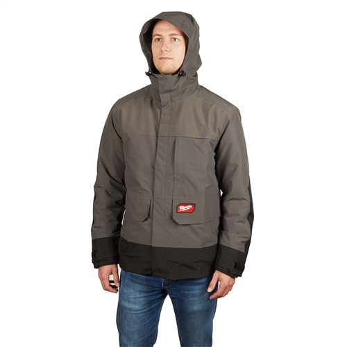 2.5 Layer Rain Shell (Gray) M - Shop Milwaukee Electric Tools